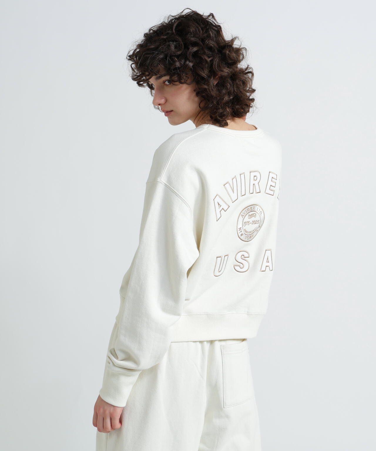 《WOMAN》AVIREX 50th VARSITY CREW SWAET/バーシティークルーネックスウェット