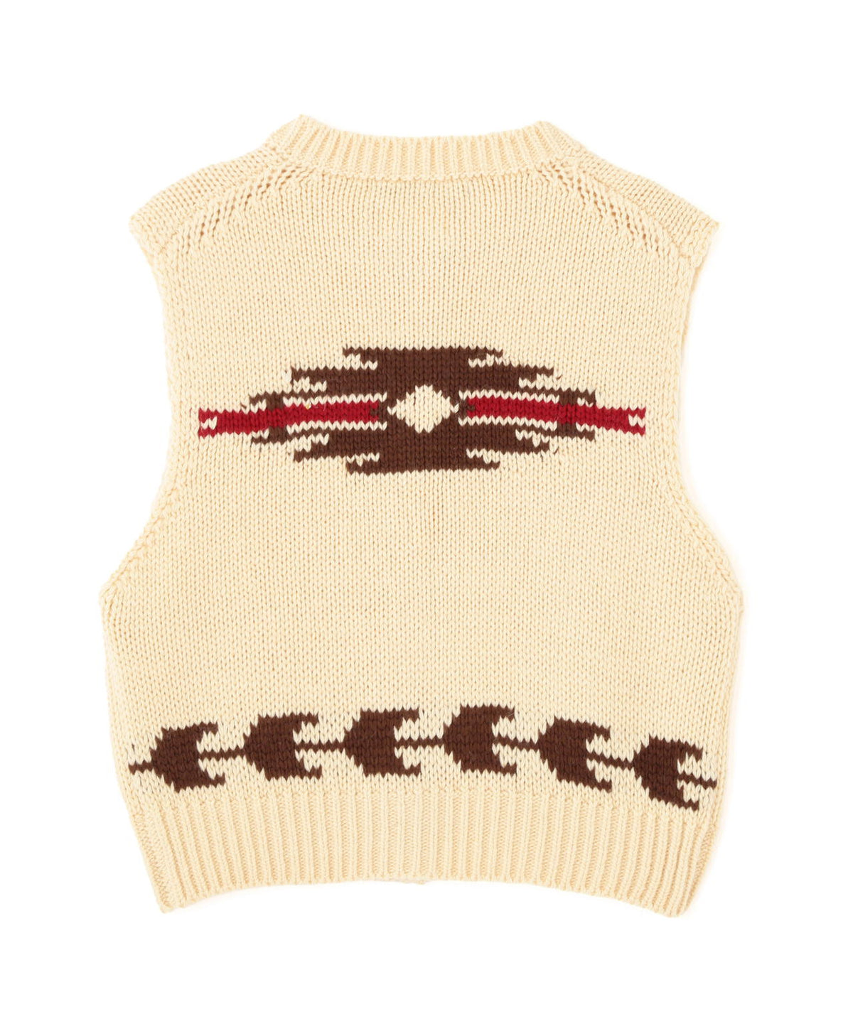 《WOMAN/直営店限定》PATTERN KINT VEST/パターンニットベスト