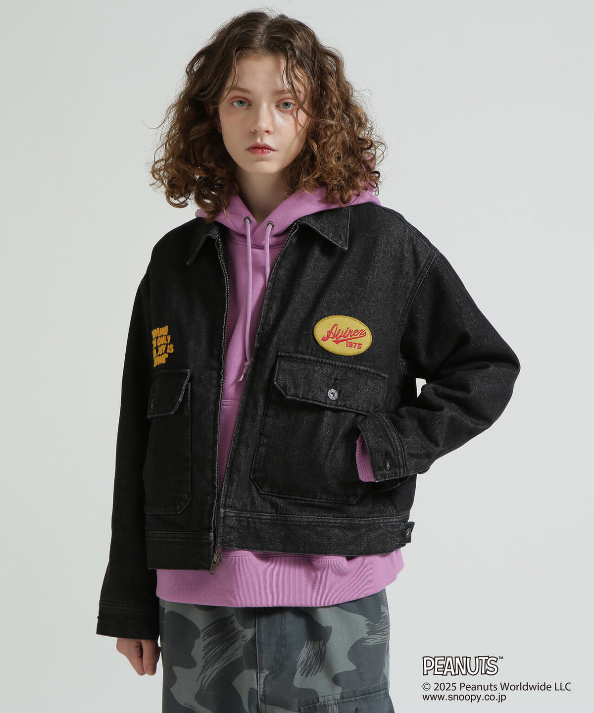《AVIREX × PEANUTS》DENIM WORK JACKET / デニムワークジャケット / ピーナッツ / アヴィレックス