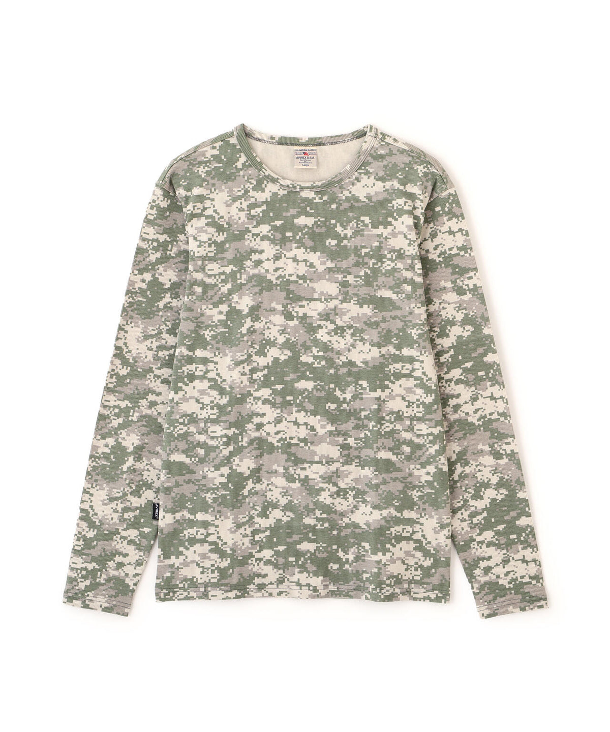《DAILY/デイリー》 RIB LONG SLEEVE CREW NECK T-SHIRT ”CAMOUFLAGE”