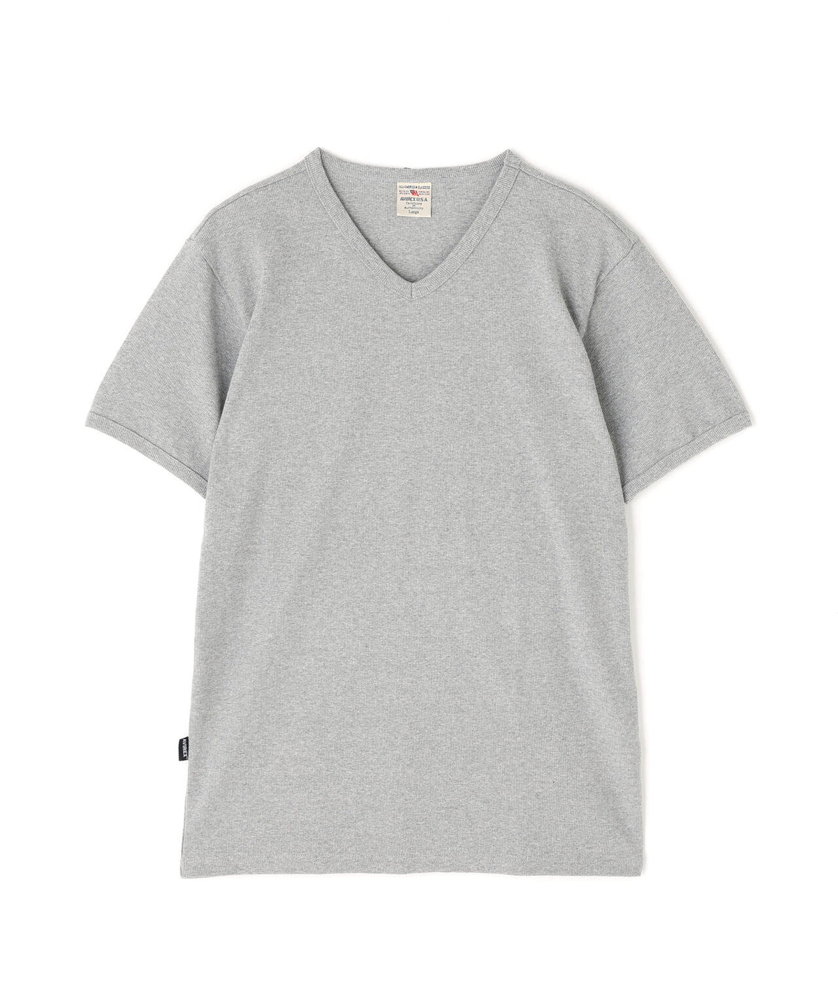 《DAILY/デイリー》RIB S/S V-NECK T-SHIRT/リブ 半袖 ブイネック Tシャツ デイリーウェア