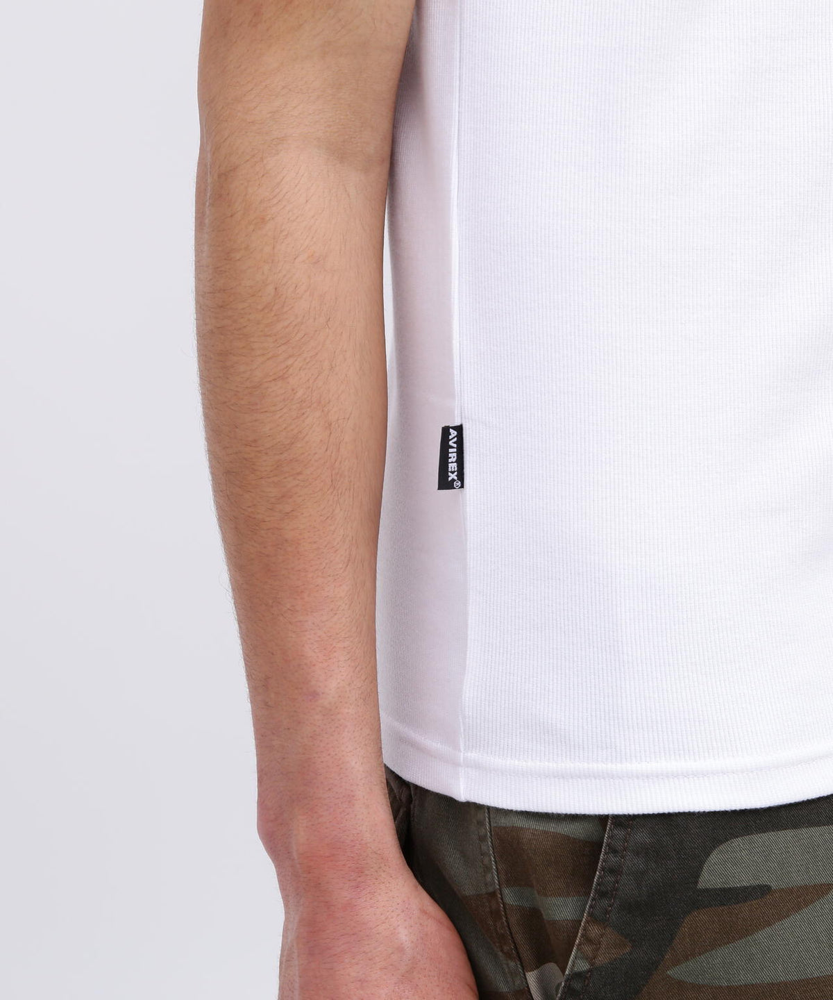 《DAILY/デイリー》RIB S/S V-NECK T-SHIRT/リブ 半袖 ブイネック Tシャツ デイリーウェア