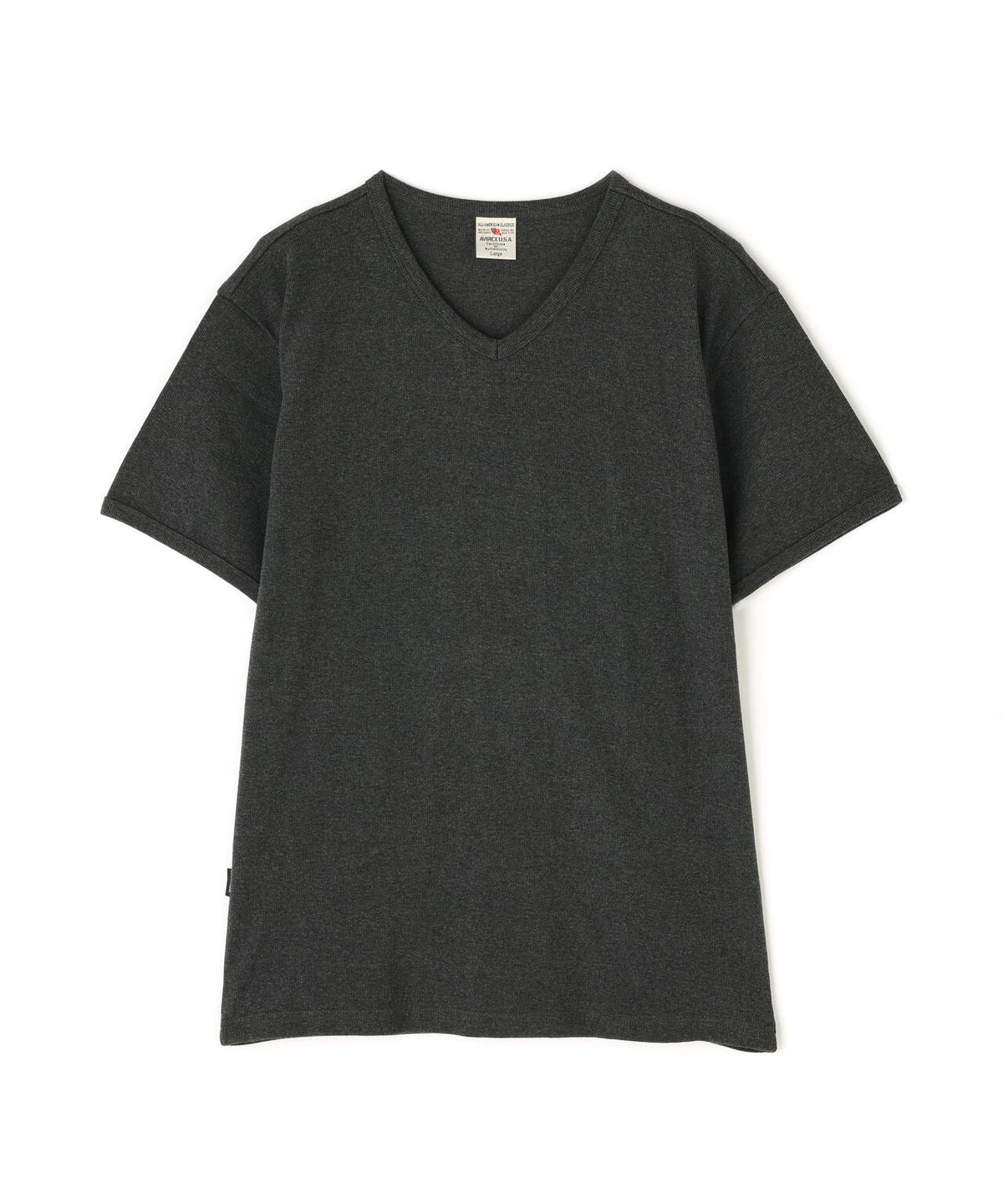 《DAILY/デイリー》RIB S/S V-NECK T-SHIRT/リブ 半袖 ブイネック Tシャツ デイリーウェア