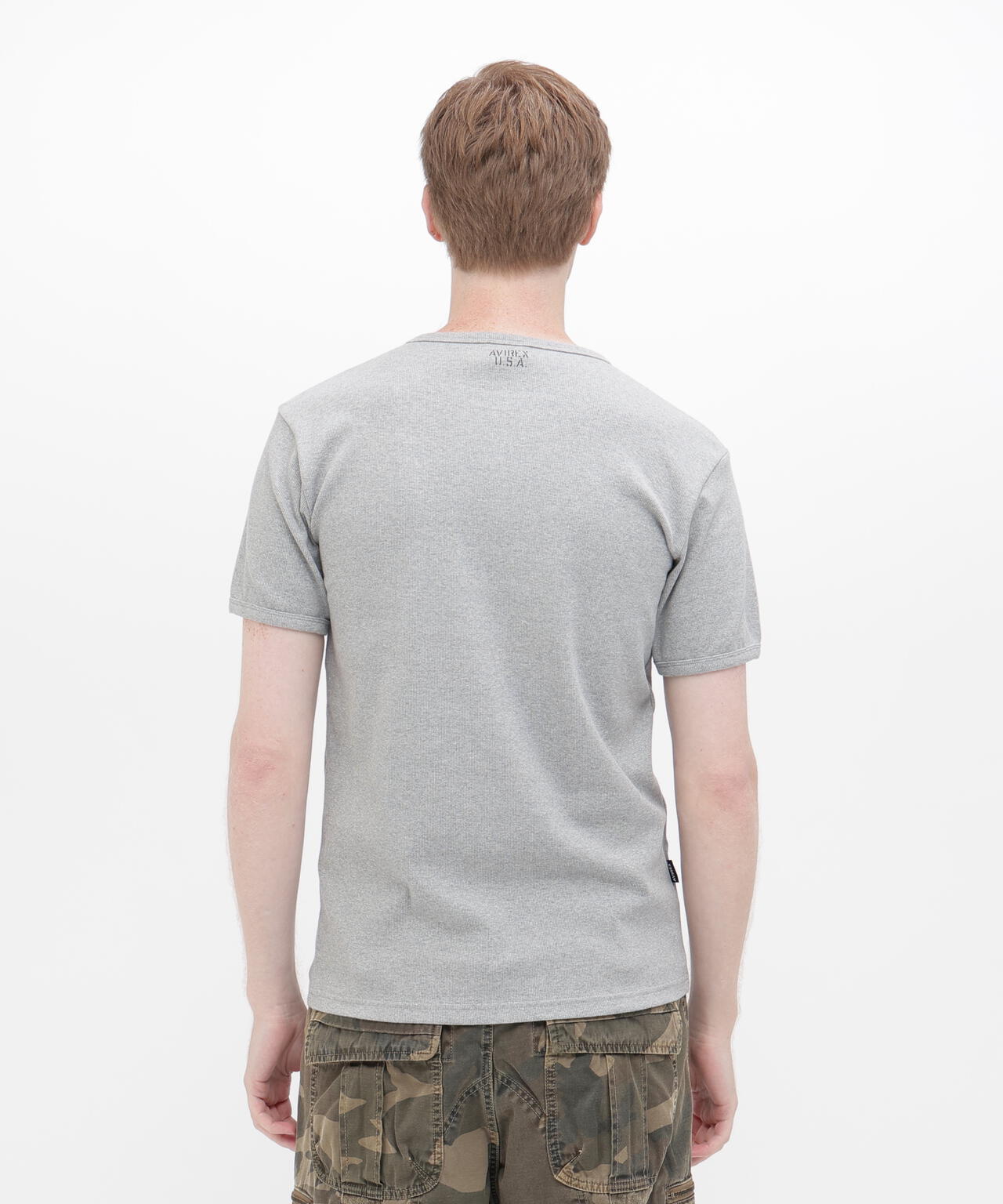 《DAILY/デイリー》RIB S/S CREW NECK T-SHIRT
