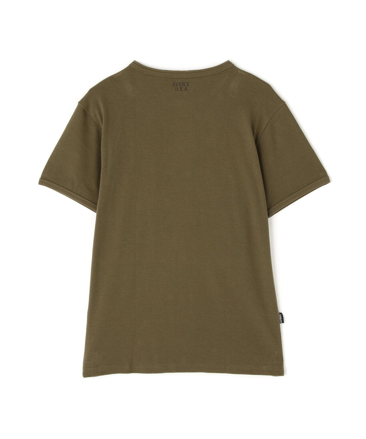 《DAILY/デイリー》RIB S/S HENLEY NECK T-SHIRT