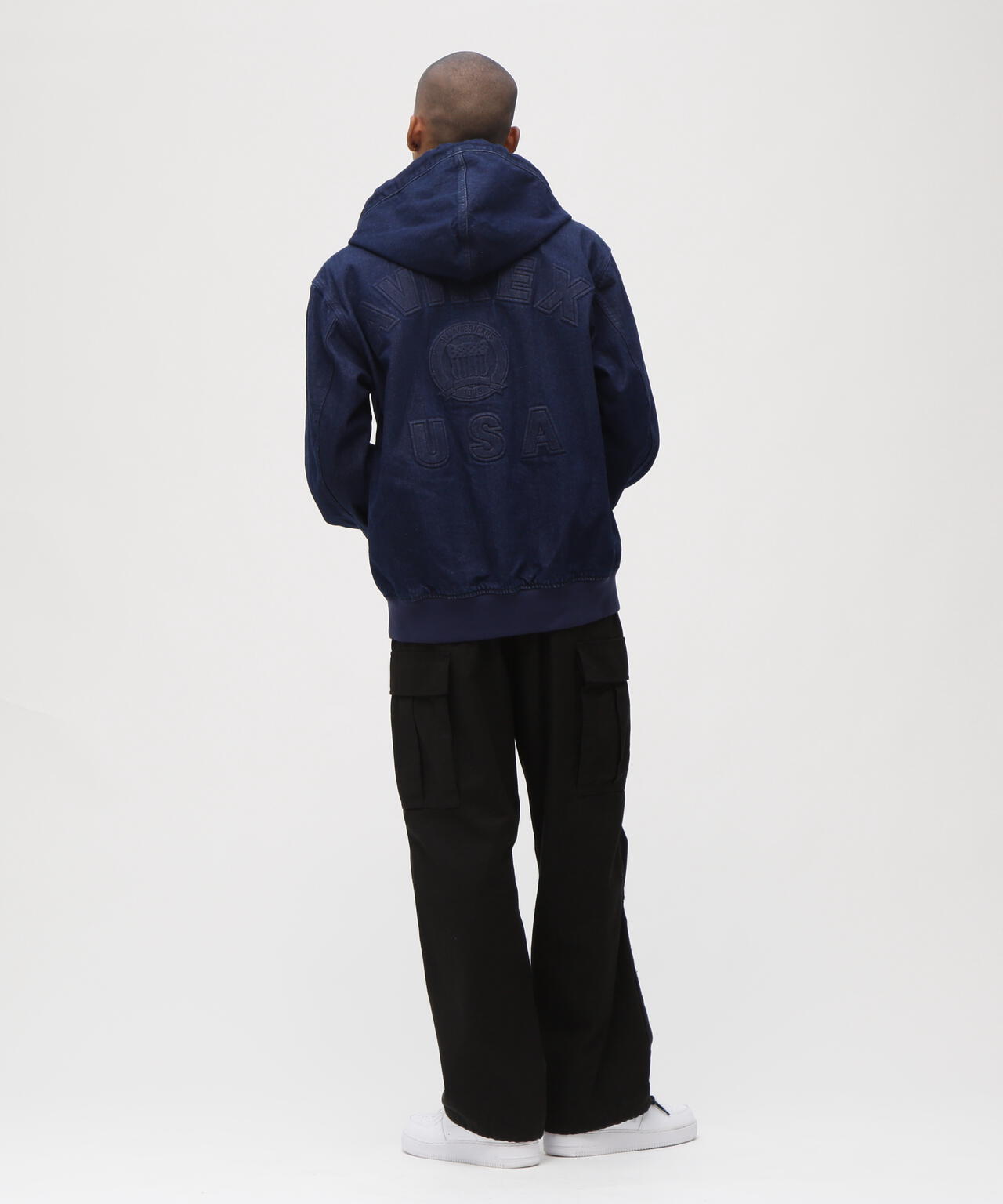 《直営店限定》DENIM SIGNATURE LOGO PARKA / デニム シグネチャーロゴ パーカー