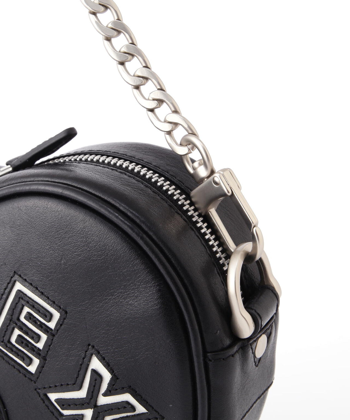《直営店限定》VARSITY LEATHER HEART CHAIN BAG/バーシティーレザーハートチェーンバッグ