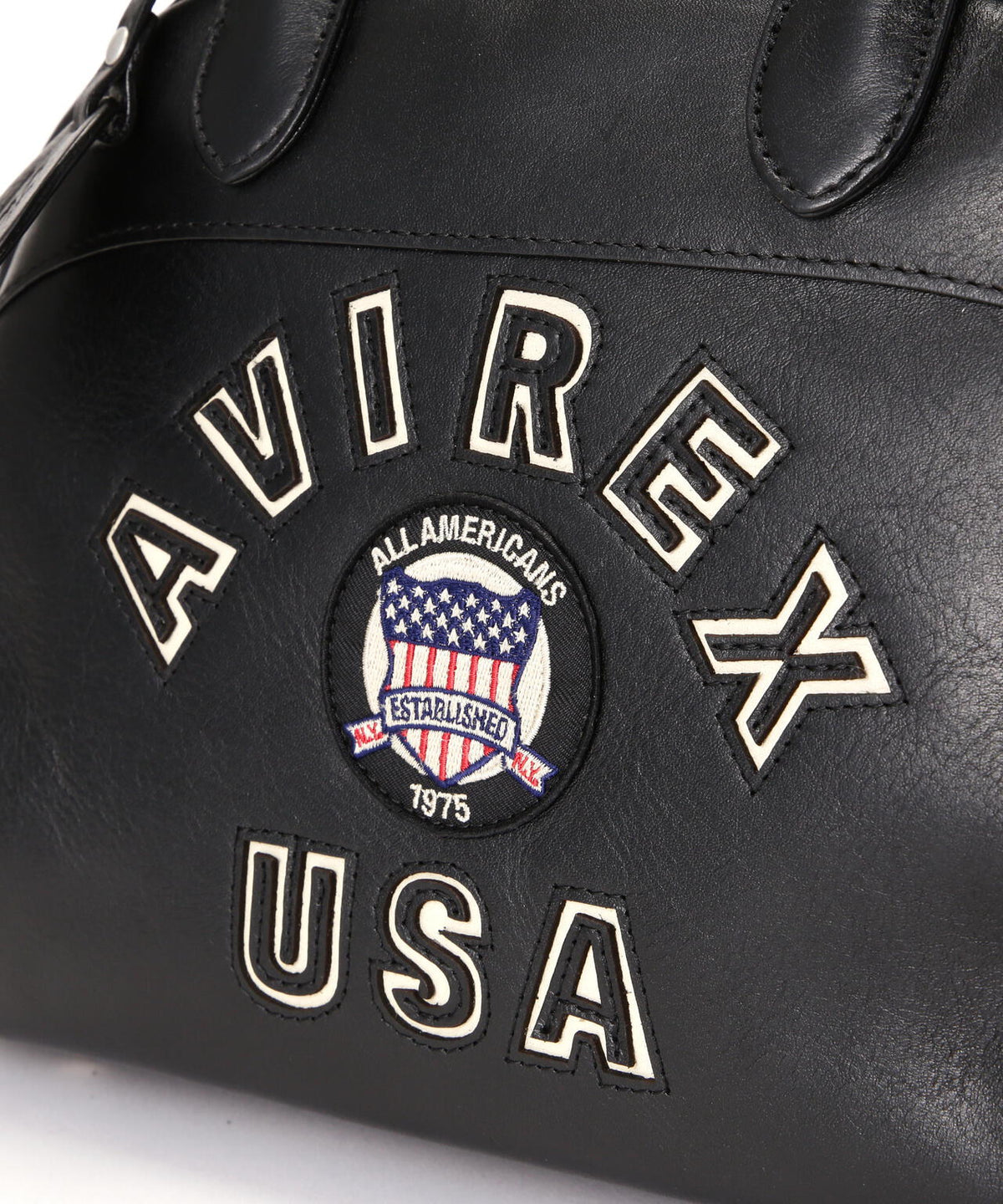 VARSITY LEATHER MINI-BOSTON BAG / AVX5625