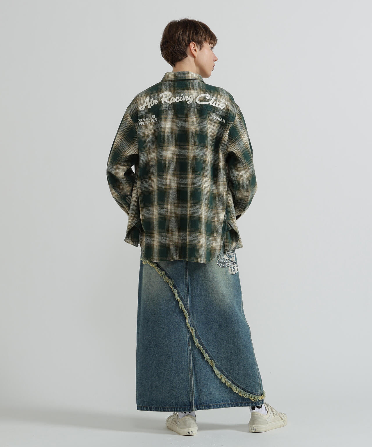《WOMAN》OMBRE CHECK SHIRT