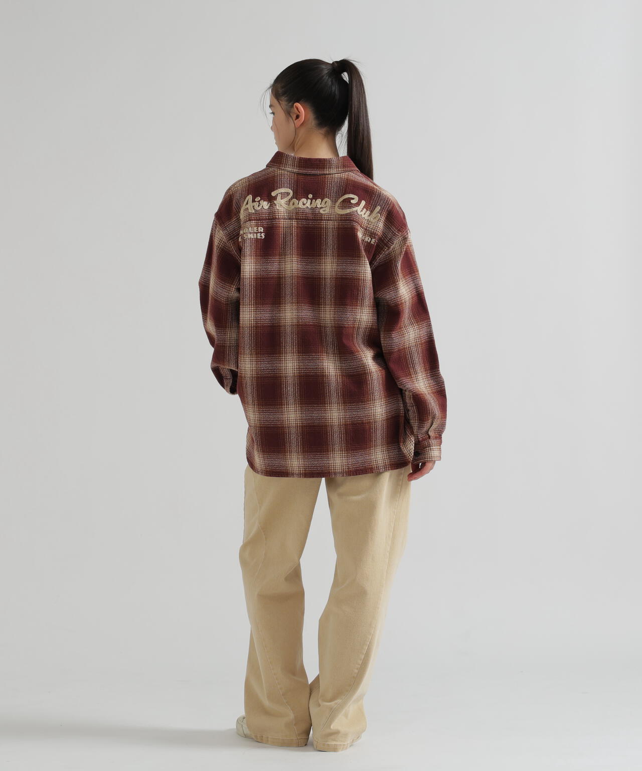 《WOMAN》OMBRE CHECK SHIRT