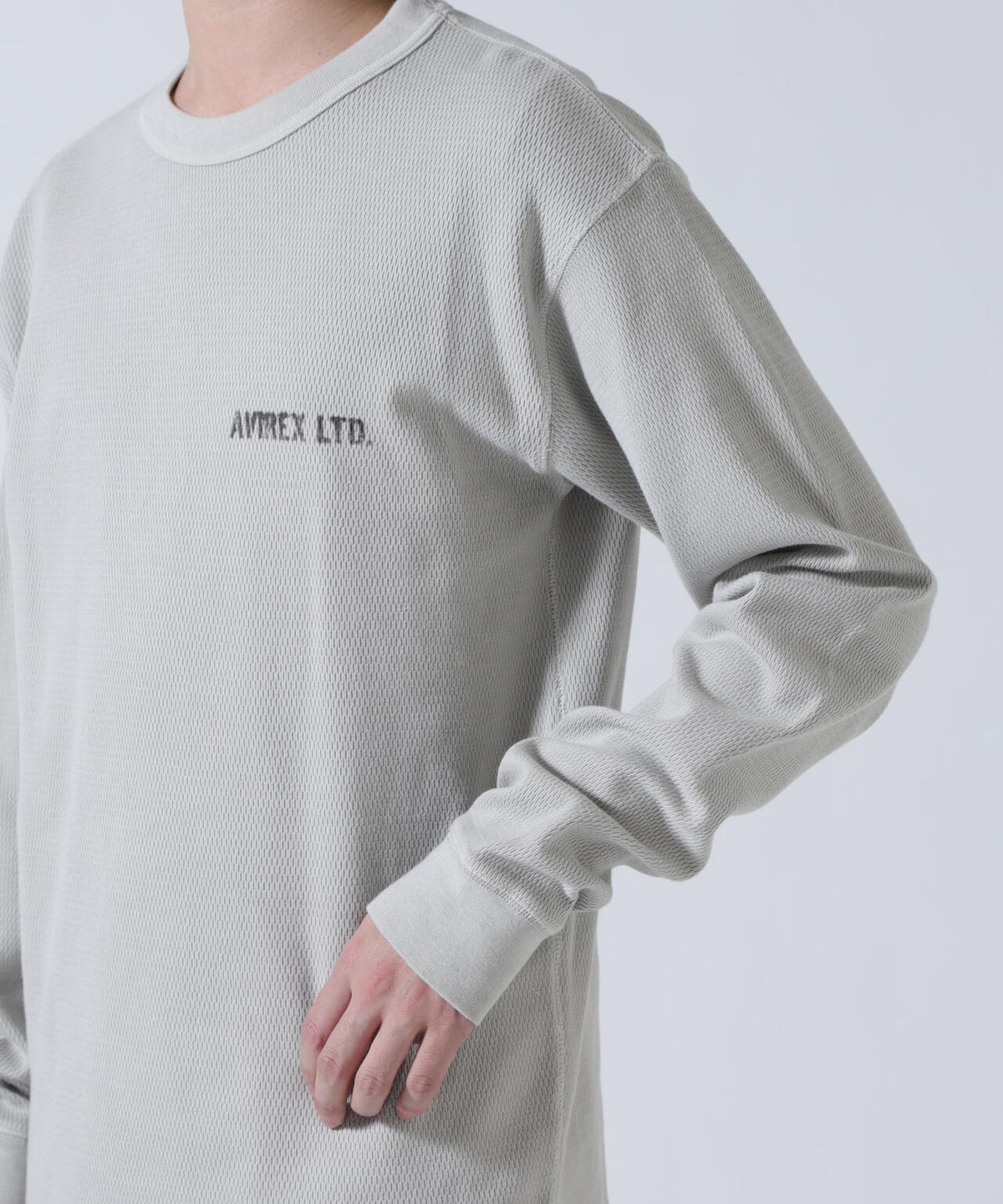 STENCIL HONEYCOMB WAFFLE L/S T-SHIRT