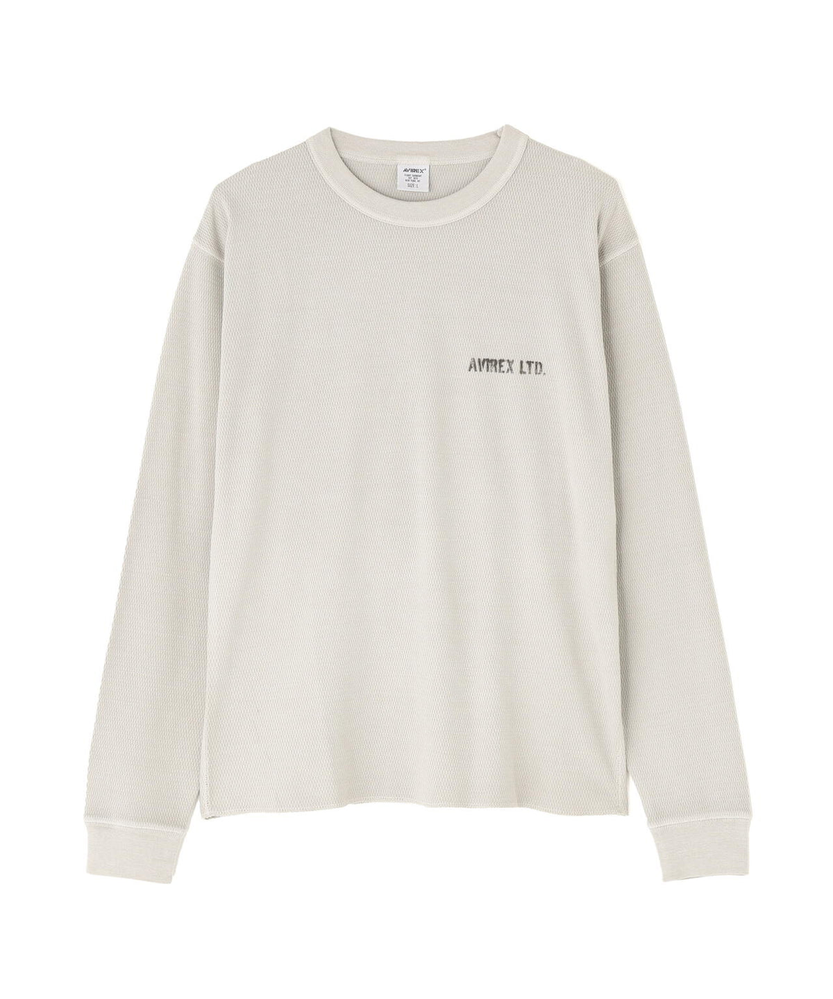 STENCIL HONEYCOMB WAFFLE L/S T-SHIRT