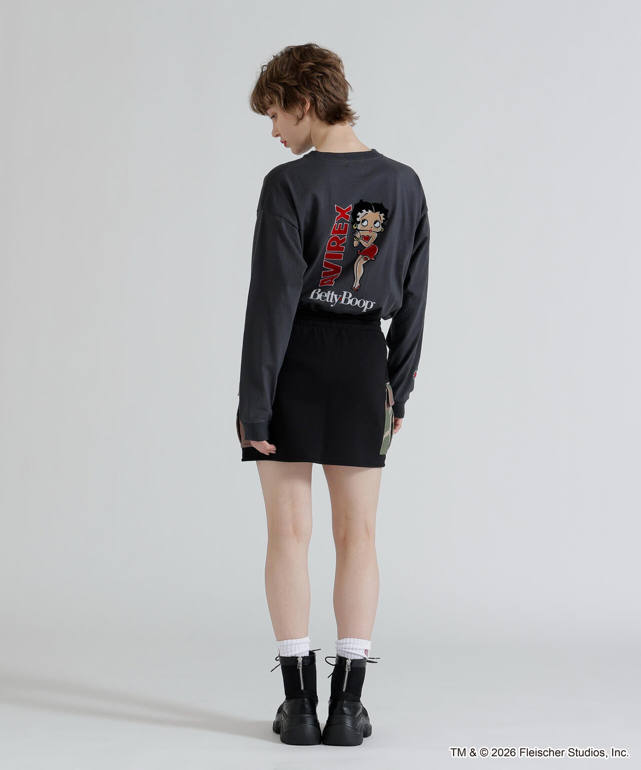 《AVIREX × Betty Boop》LONG SLEEVE T-SHIRT