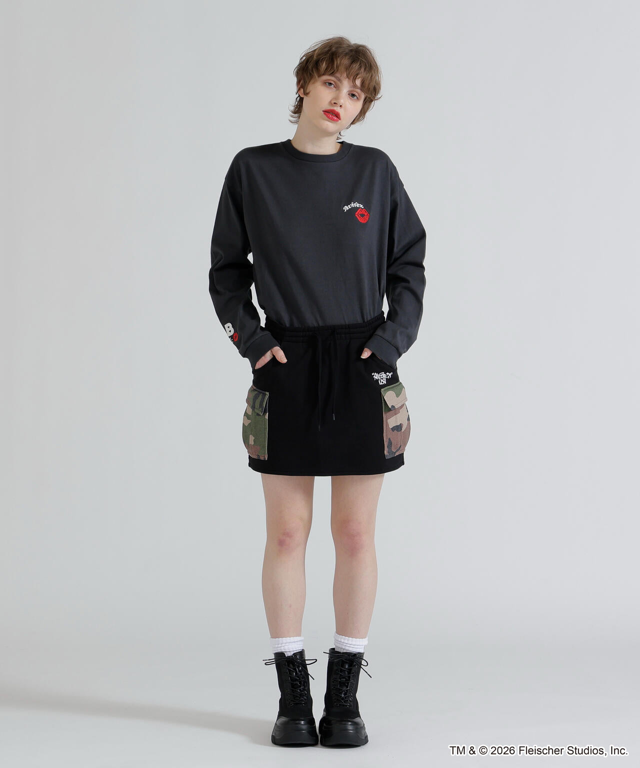 《AVIREX × Betty Boop》LONG SLEEVE T-SHIRT