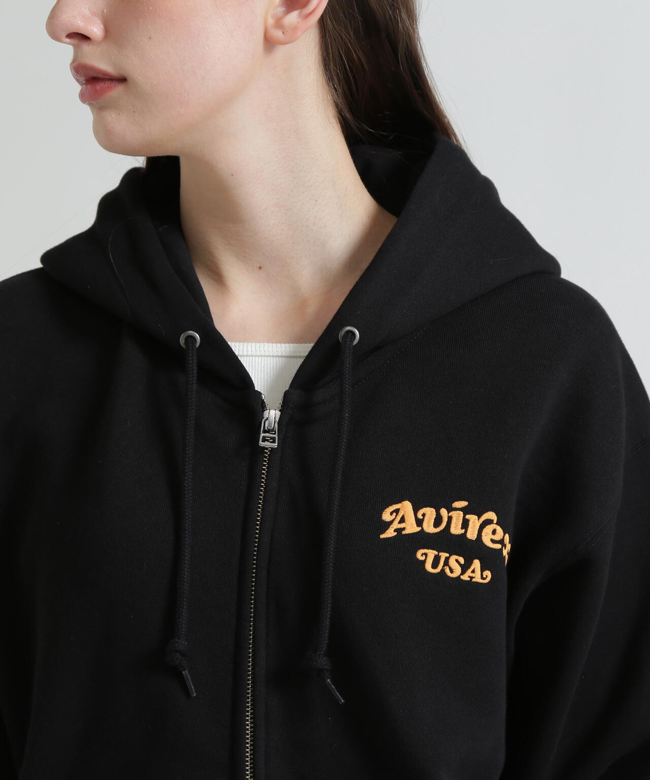 《WOMAN》SAGARA CIRCLE LOGO TOMCAT ZIP PARKA