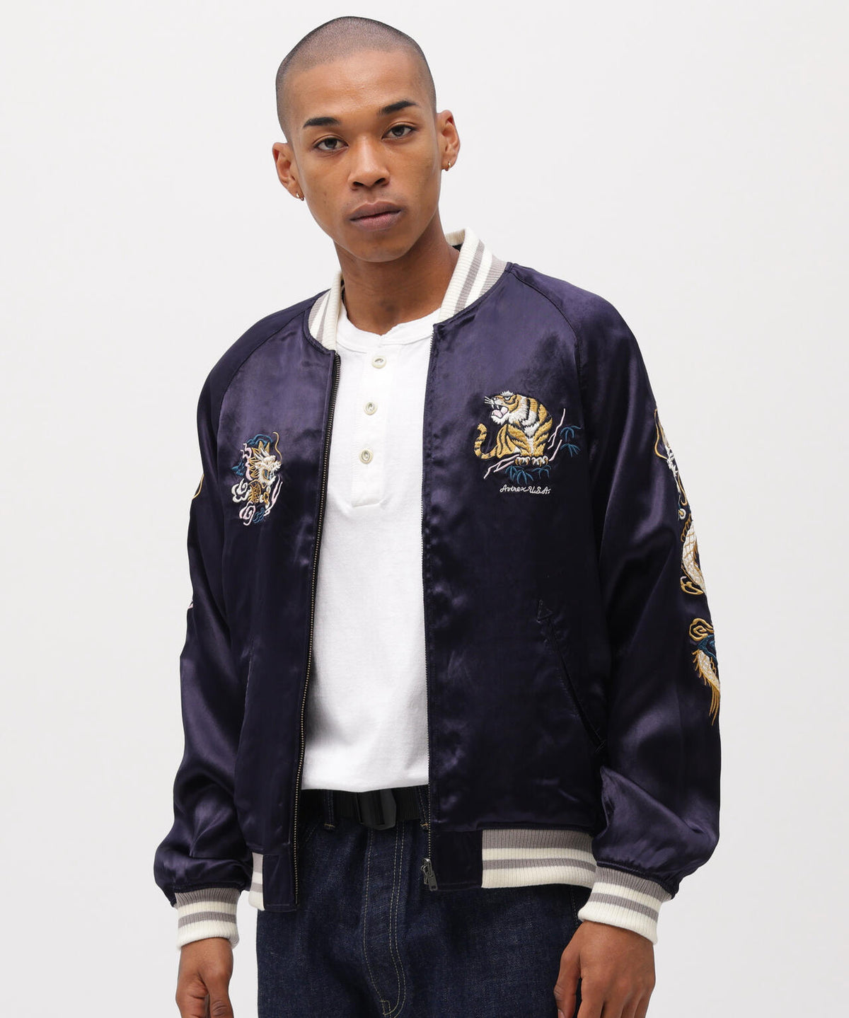 《直営店限定》SOUVENIR JACKET ”DRAGON & CHERRY BLOSSOMS”