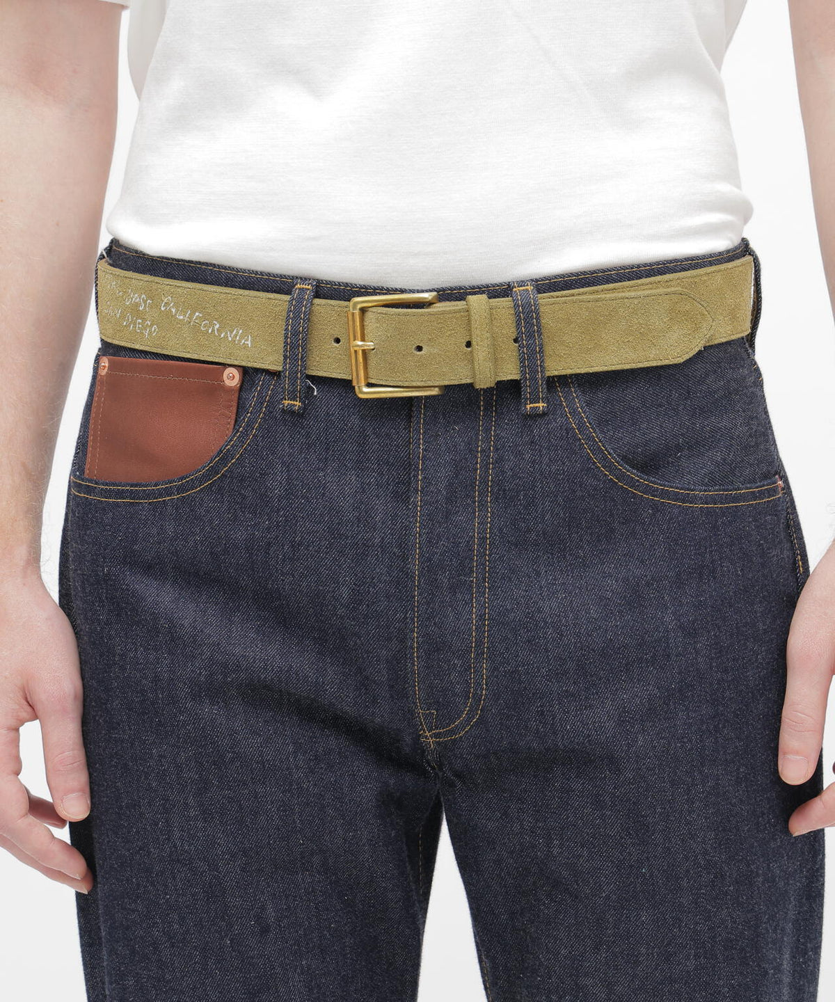 JAPAN MADE SUEDE BELT ”USN”