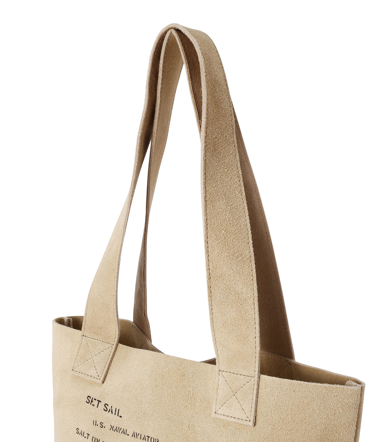 JAPAN MADE SUEDE TOTE BAG ”USN”