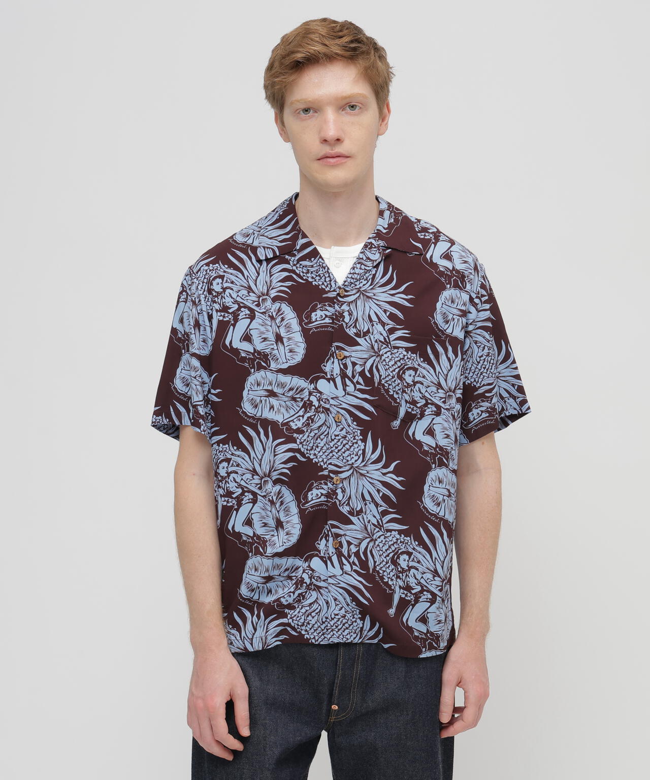 ALOHA SHIRT”PIN-UP&PINEAPPLE”