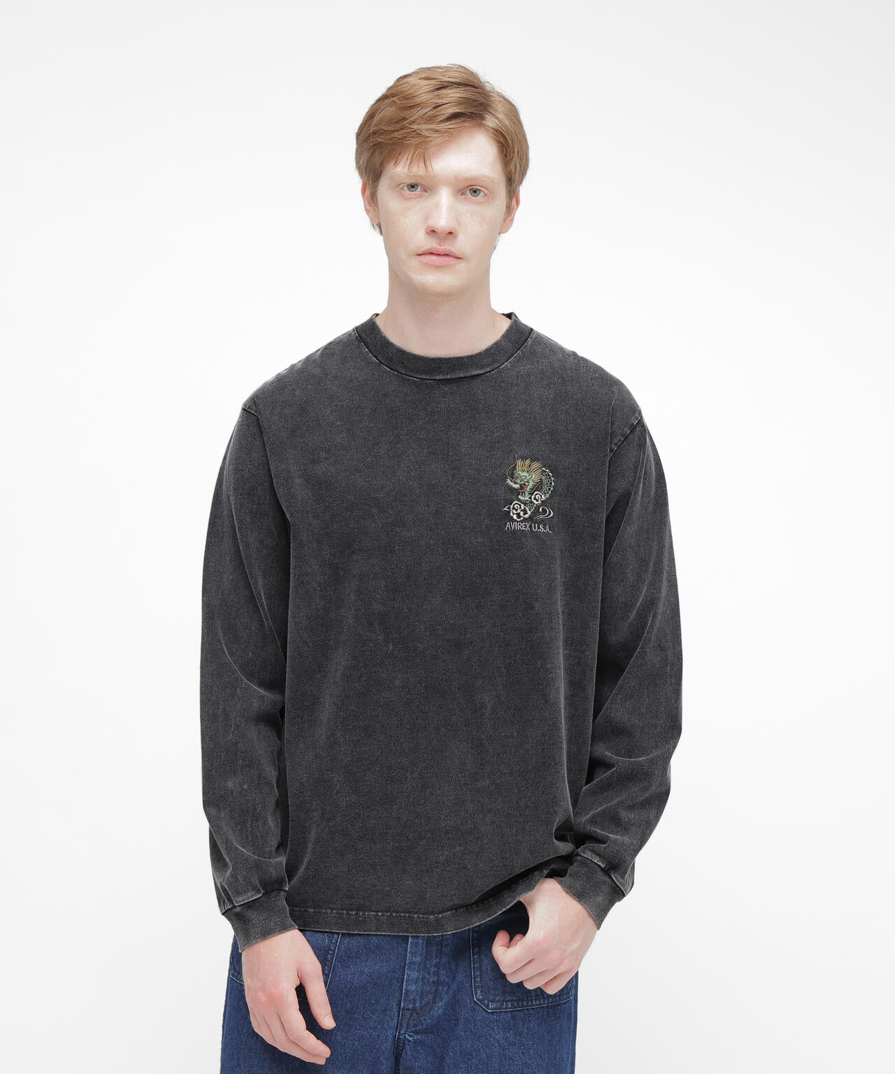 《NAVAL COLLECTION》SOUVENIR EMBROIDERY LONG SLEEVE T-SHIRT
