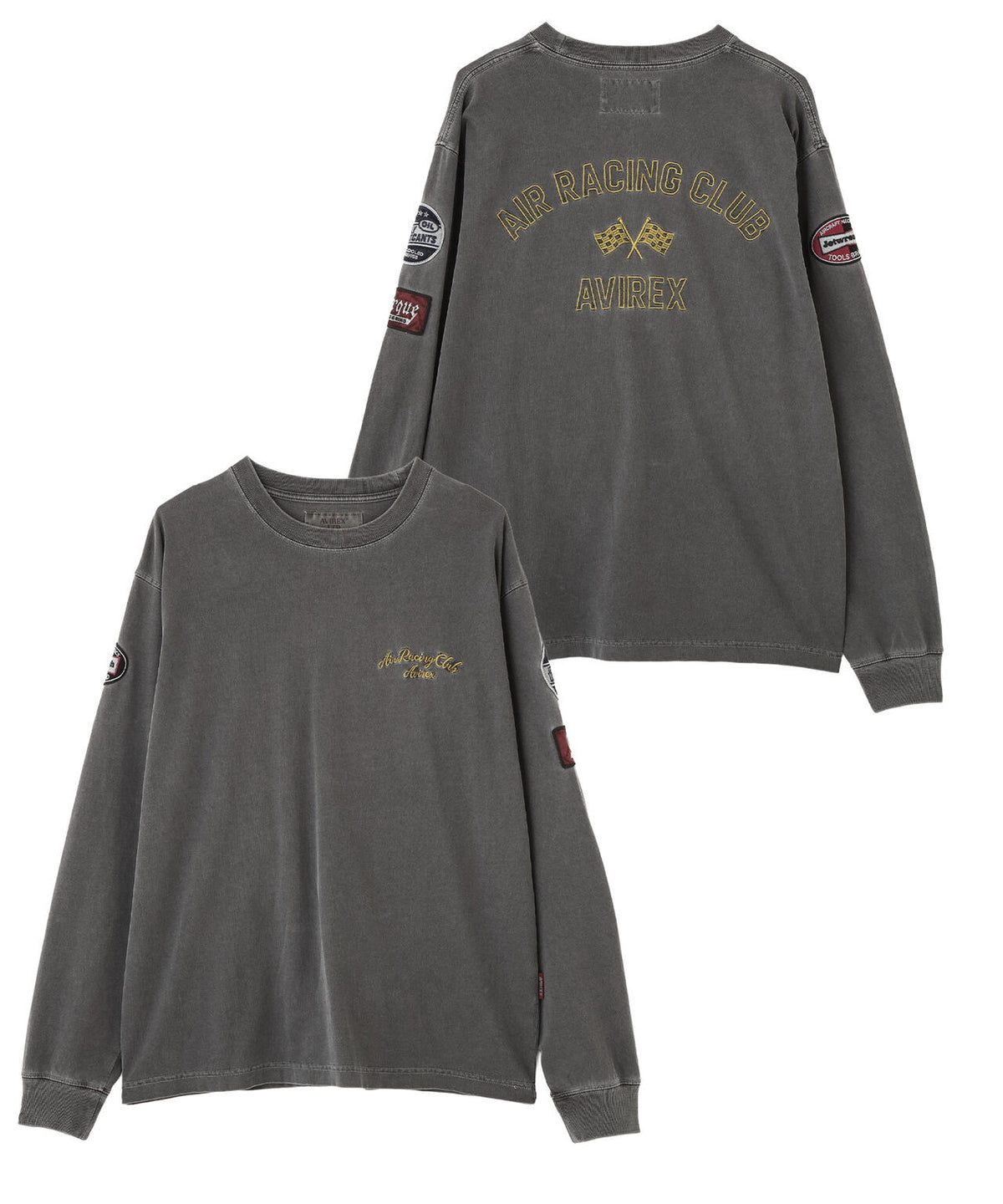 《A.A.R.C》FADED EMB. L/S T-SHIRT