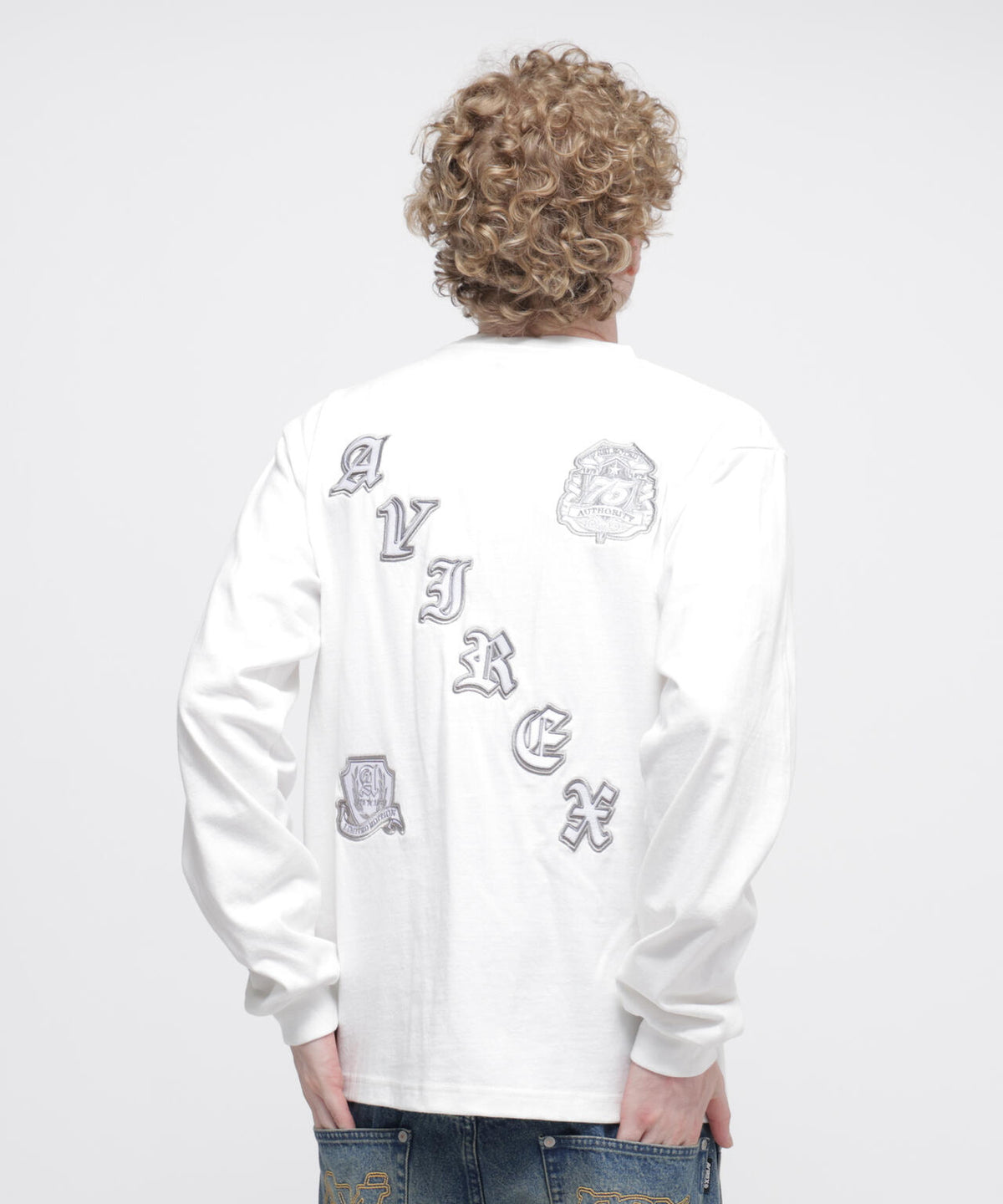 VARSITY L/S T-SHIRT ”SELECTED AUTHORITY”