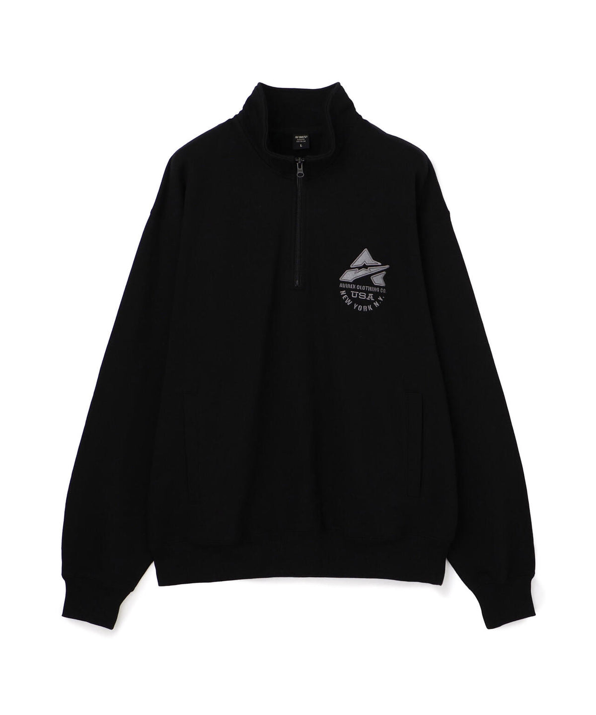 《WEB&DEPOT限定》VARSITY HALF ZIP SWEAT