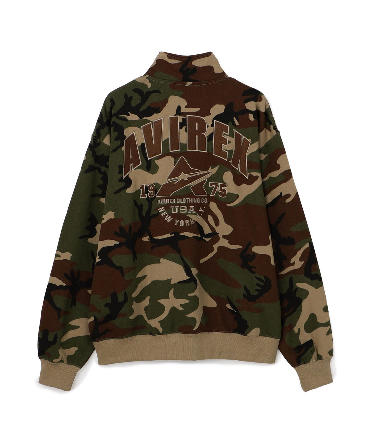 《WEB&DEPOT限定》VARSITY HALF ZIP SWEAT