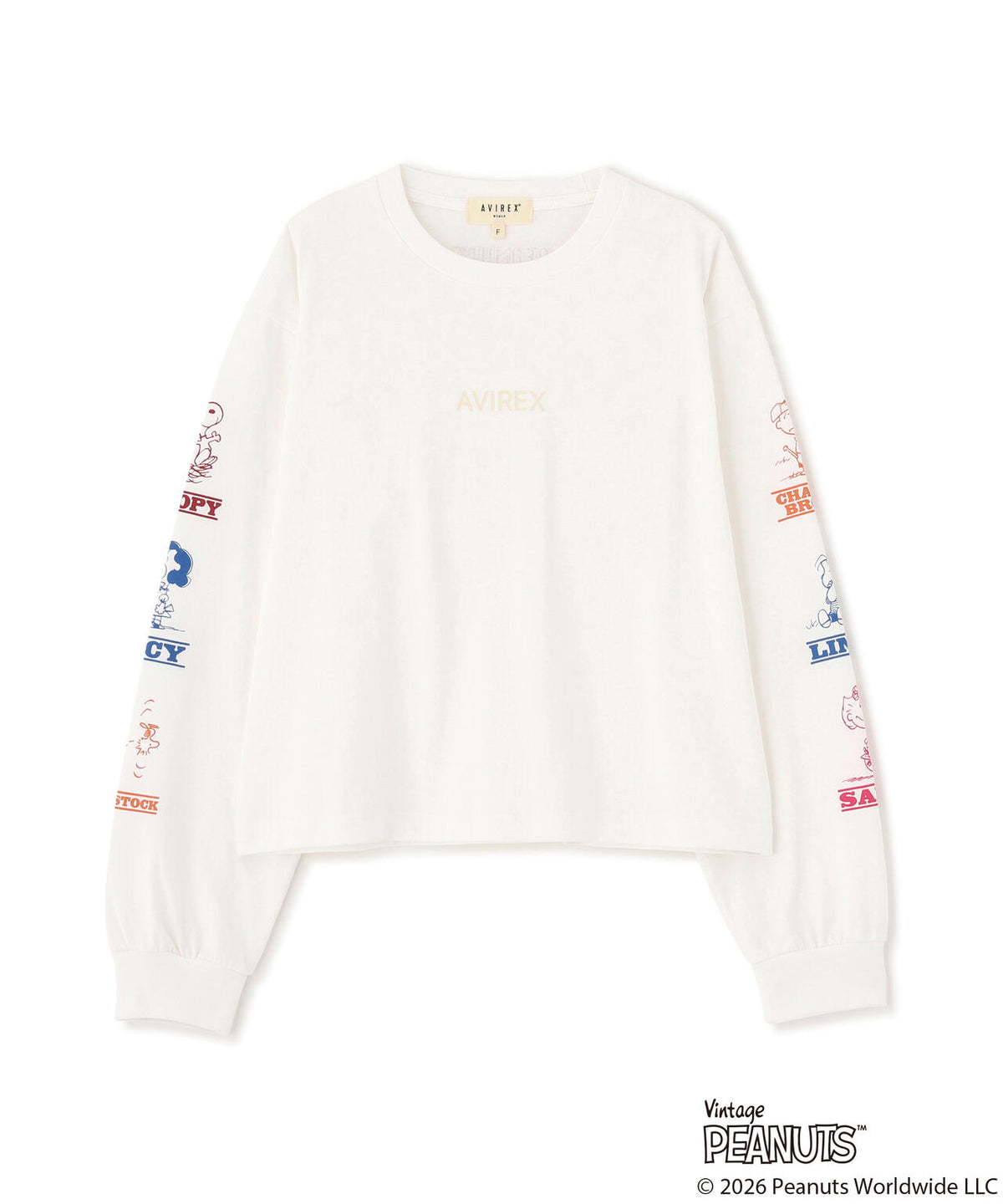 《AVIREX×PEANUTS》COLORFUL L/S T-SHIRT