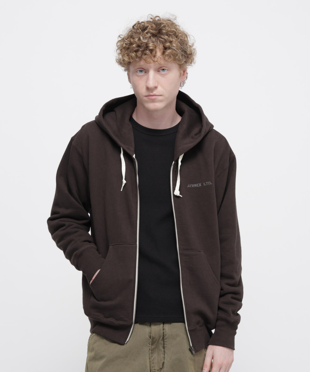 《直営店限定》VINTAGE SWEAT ZIP PARKA ”STENCIL”