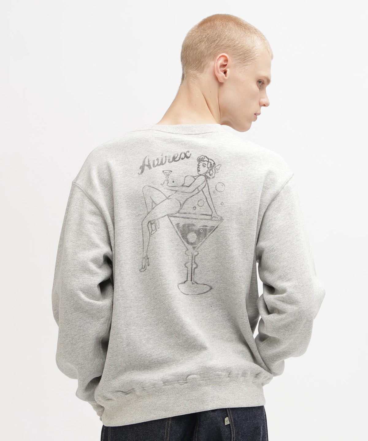 《WEB&DEPOT限定》COCKTAIL PIN UP CREW NECK SWEAT