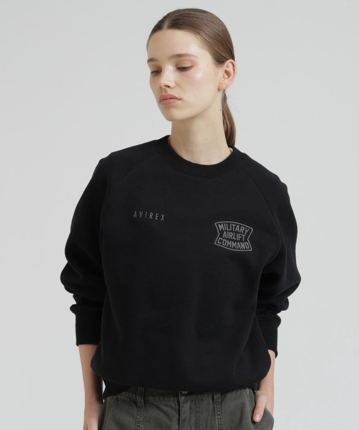 《直営店限定》RAGLAN SLEEVE USAF CREW SWEAT
