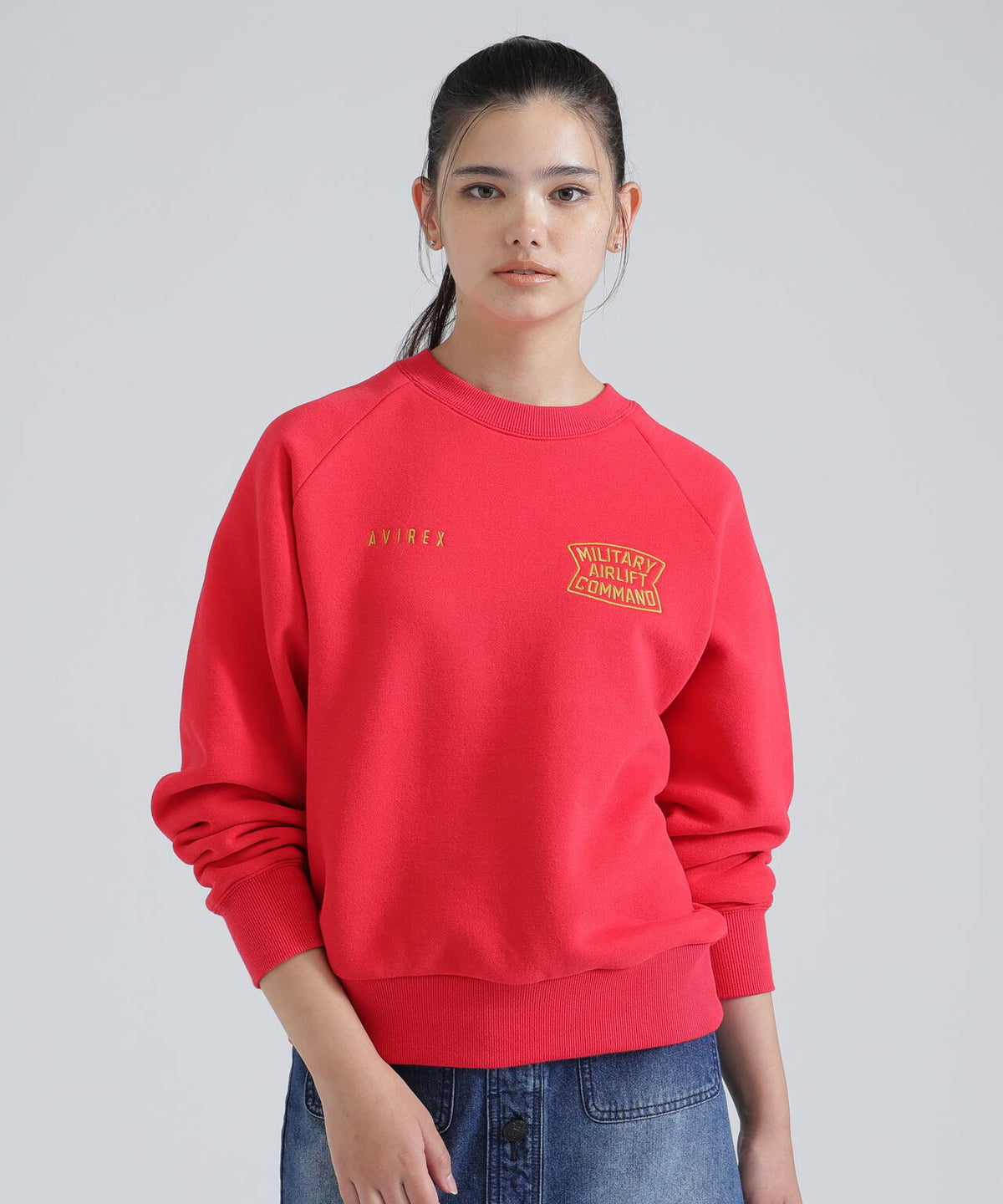 《直営店限定》RAGLAN SLEEVE USAF CREW SWEAT