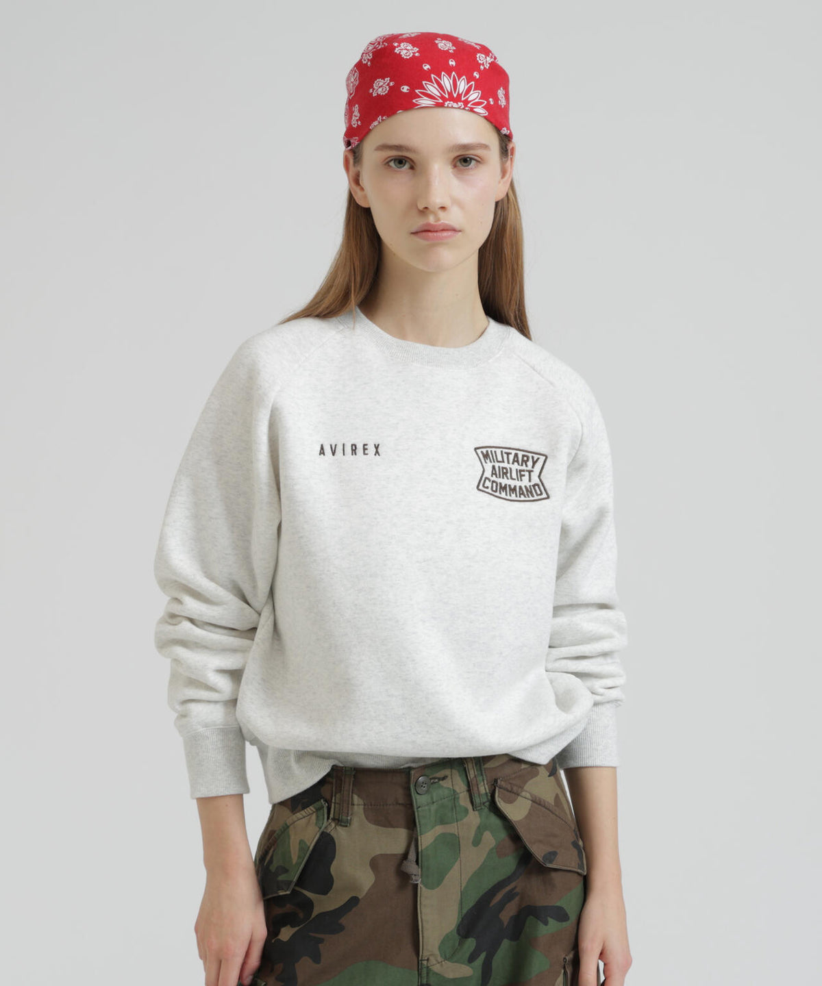 《直営店限定》RAGLAN SLEEVE USAF CREW SWEAT