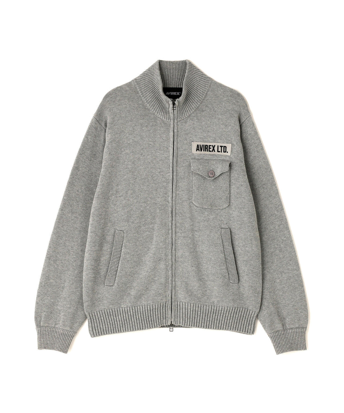 《WEB&DEPOT限定》STAND ZIP COTTON KNIT