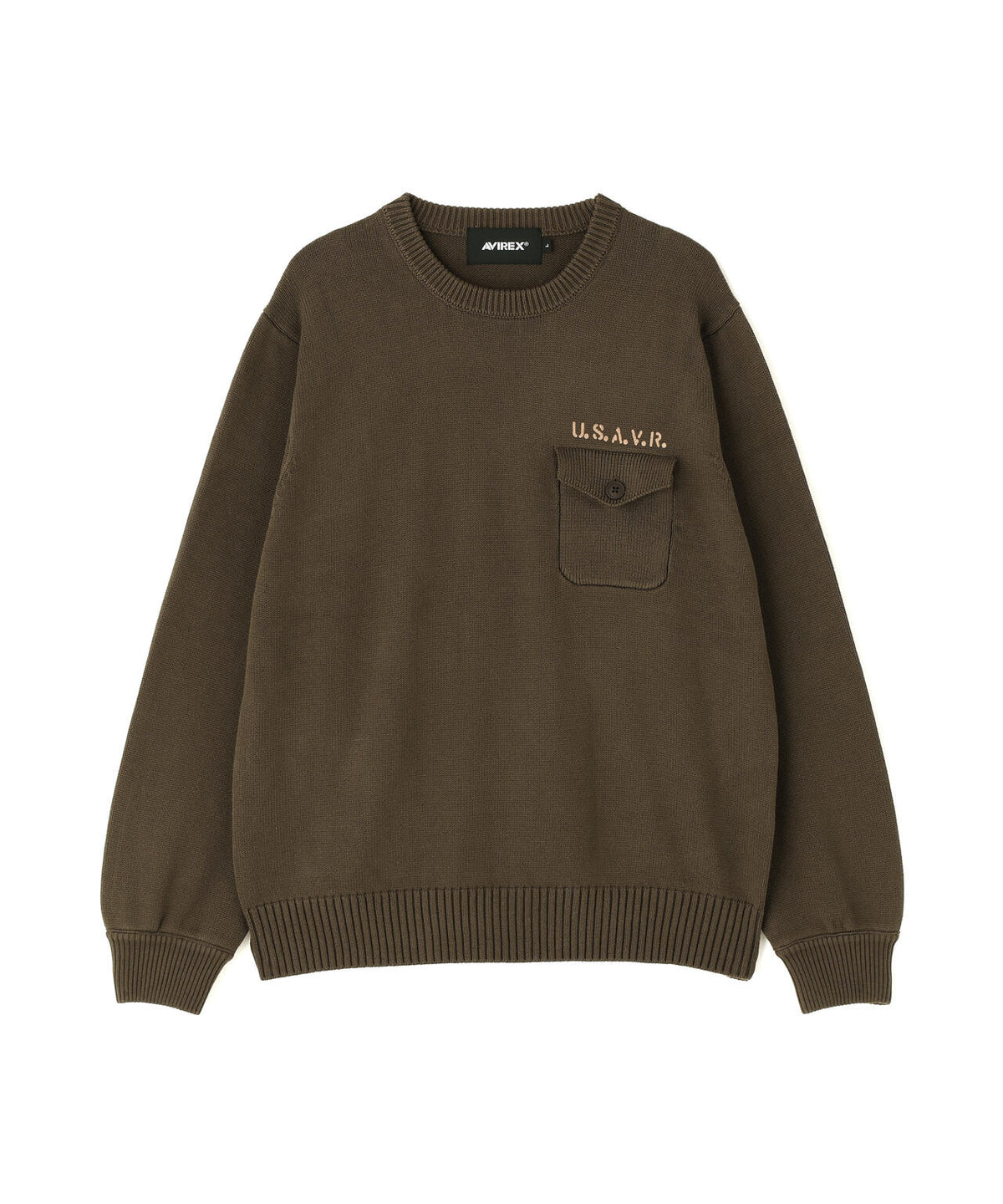 《WEB&DEPOT限定》CREW NECK COTTON KNIT