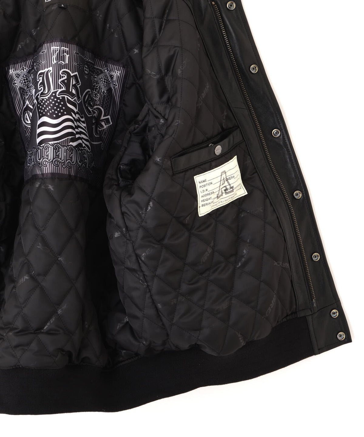 VARSITY LEATHER JACKET ”SELECTED AUTHORITY”