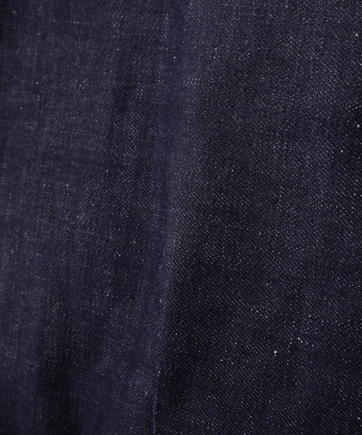 《AVIREX×MOANDMO》DENIM PLEATS BLOUSE ”GREEN SELVEDGE”