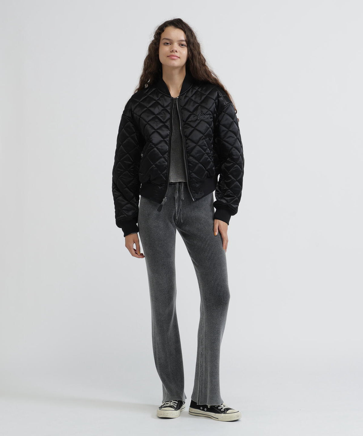 REVERSIBLE QUILTED VARSITY JACKET