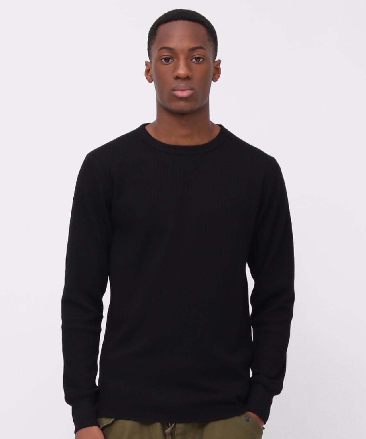 《DAILY/デイリー》L/S THERMAL CREW NECK T-SHIRT