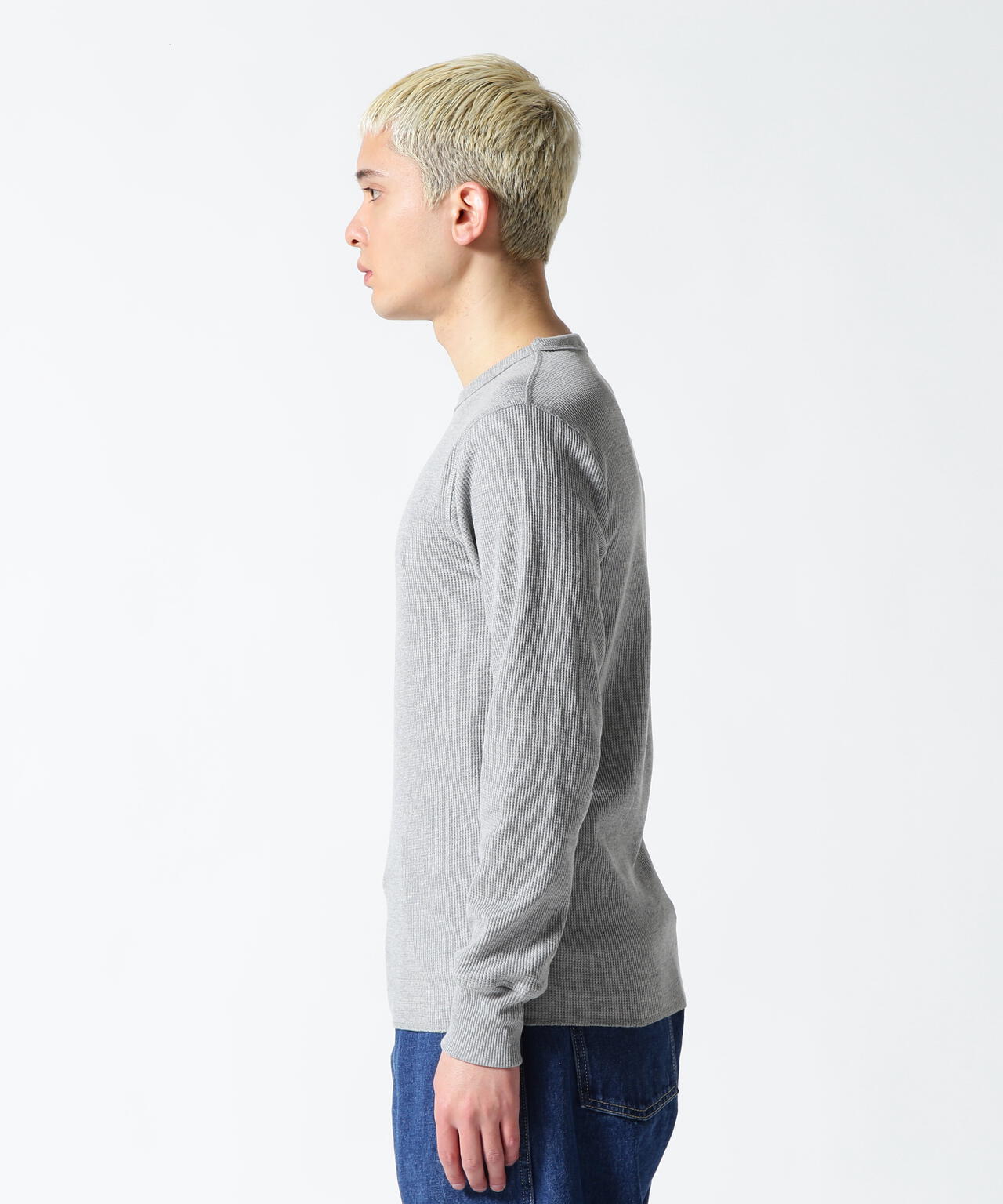 《DAILY/デイリー》L/S THERMAL CREW NECK T-SHIRT
