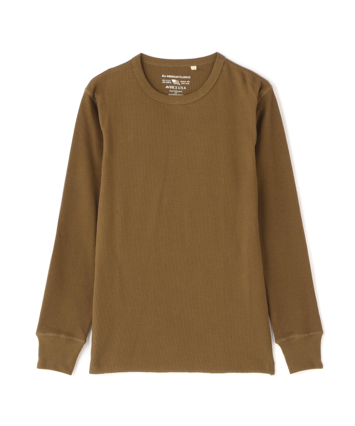 《DAILY/デイリー》L/S THERMAL CREW NECK T-SHIRT