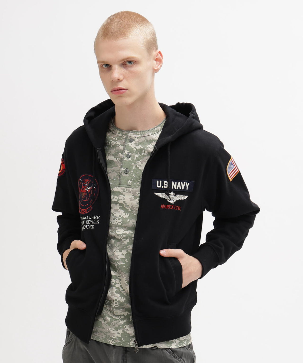 LONG SLEEVE ZIP PARKA DUST DEVILS