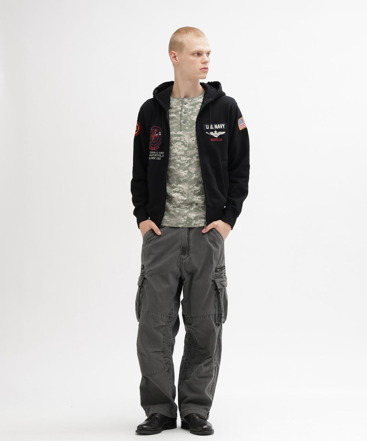 LONG SLEEVE ZIP PARKA DUST DEVILS