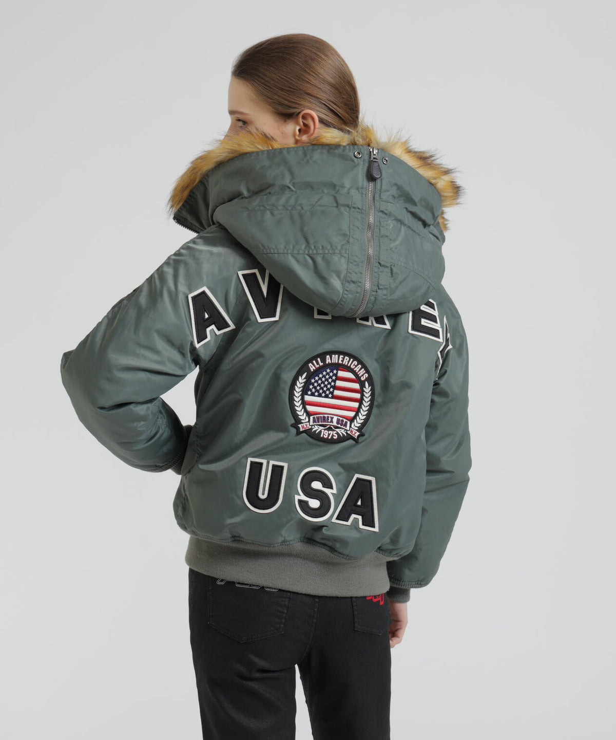 《WOMAN/直営店限定》N-2B BIG LOGO FLAG