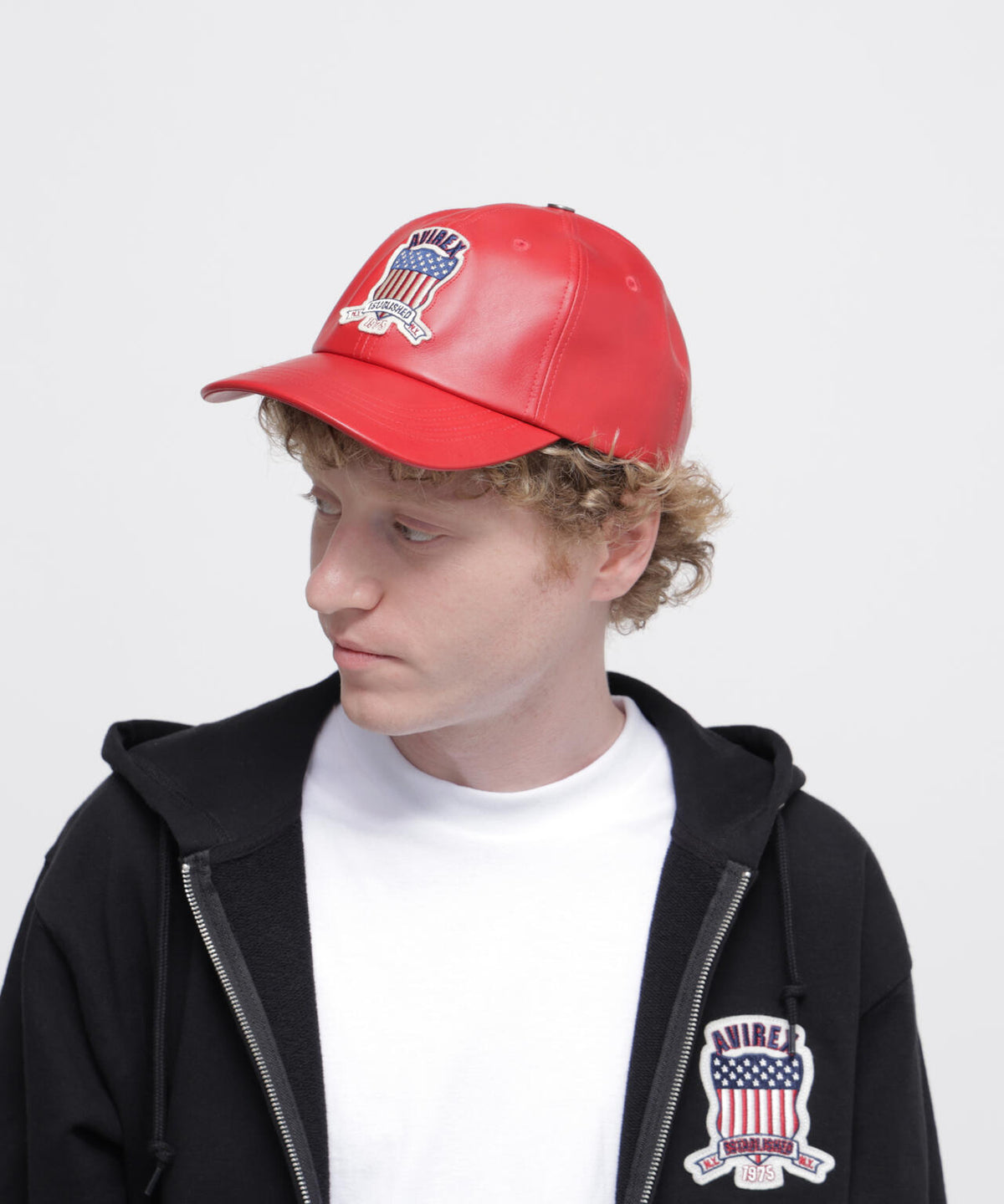 VARSITY LEATHER CAP ”SIGNATURE LOGO”