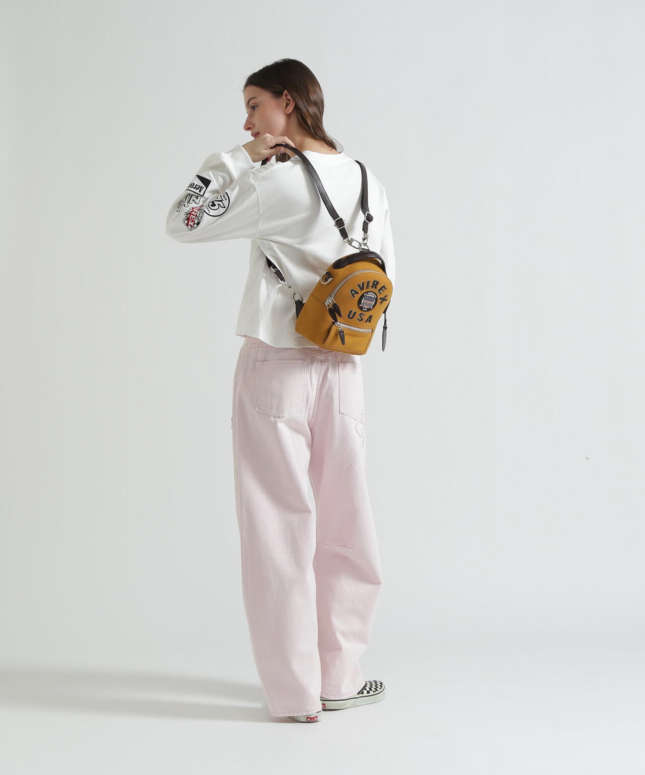 《直営店限定》LX VARSITY LEATHER MINI BACK PACK