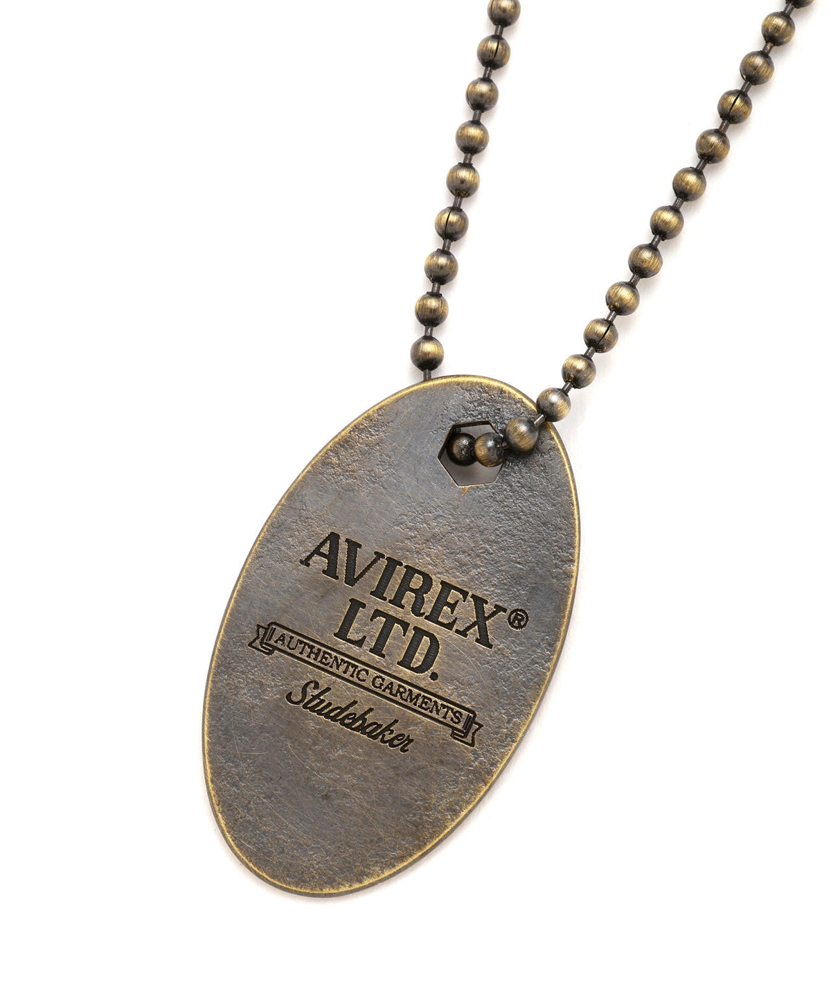 《AVIREX × STUDEBAKER METALS》HEX TAG AR ”BRASS PATINA”