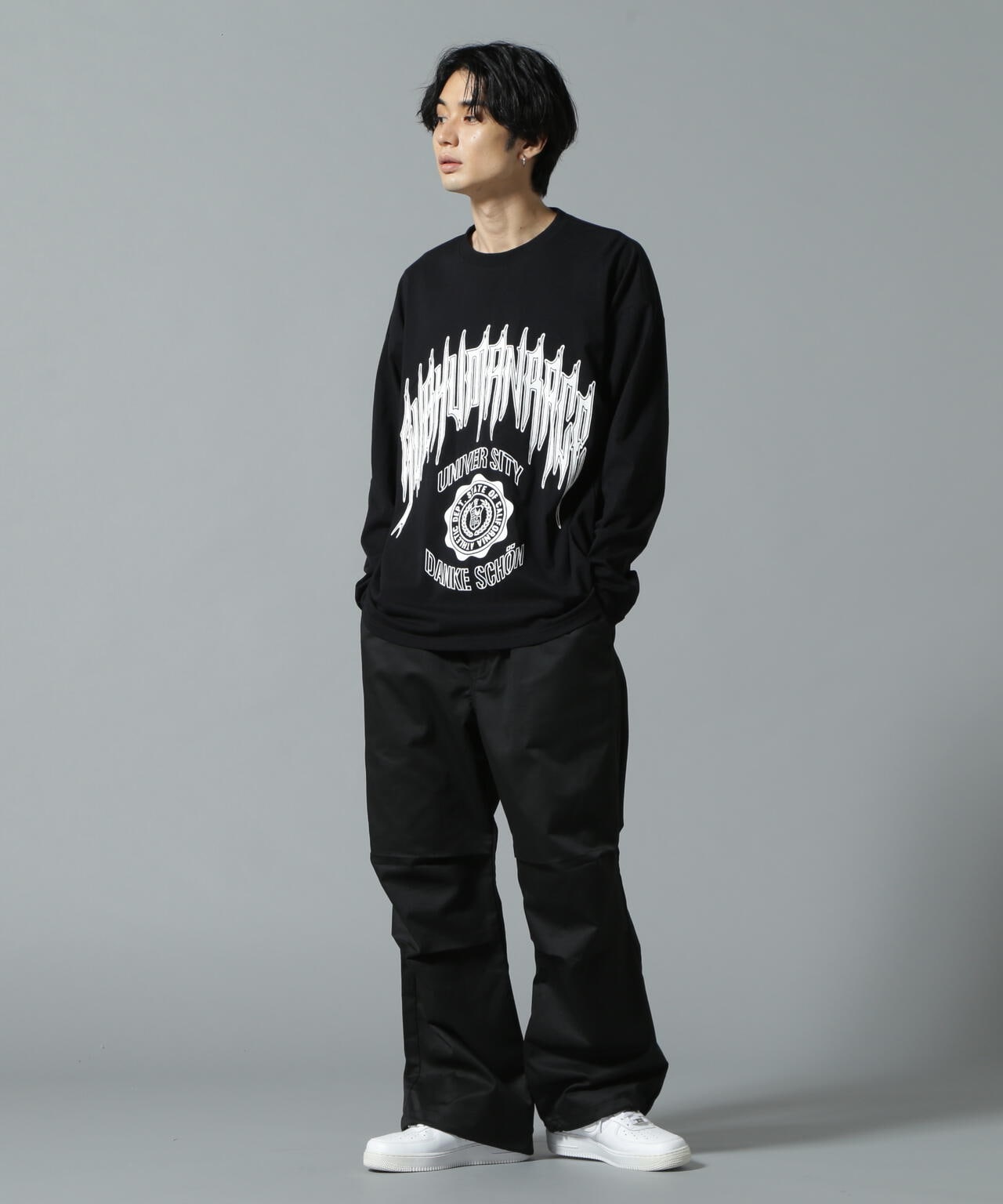【WEB&DEPOT限定】DankeSchon/SUBHUMAN LST/ロゴロングスリーブTシャツ