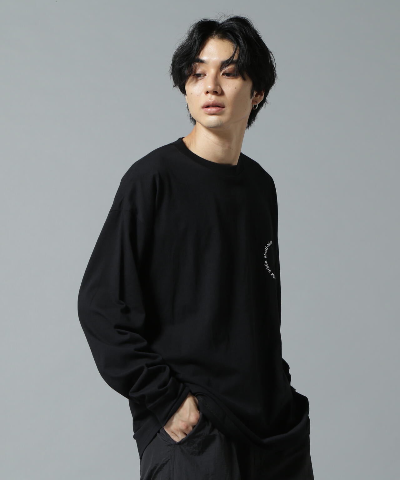 【WEB&DEPOT限定】DankeSchon/ダンケシェーン/A4 LST/サークルロゴ ロングスリーブTシャツ